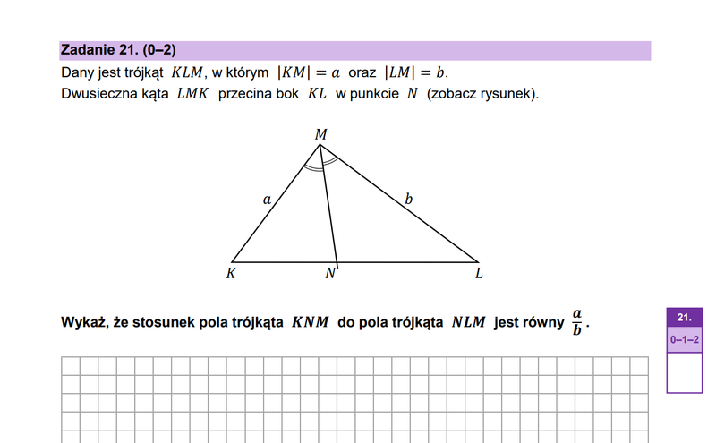 Zadanie 21 – Matura podstawowa matematyka CKE (Maj 2026)
