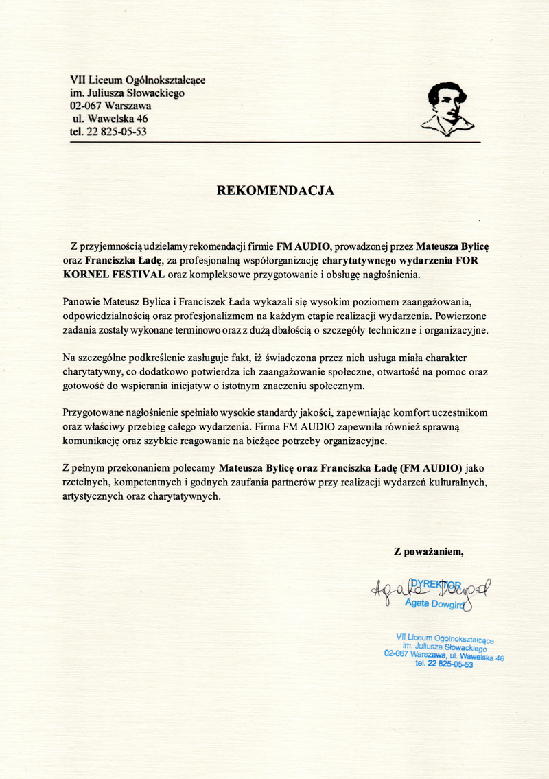 For Kornel Festival 2026 - Rekomendacja